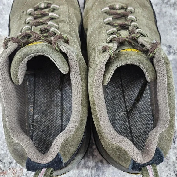 Keen Hiking Trail Shoes Womens 10 Olive Green Suede Lace Up Rubber Toe Rugged - Picture 7 of 16